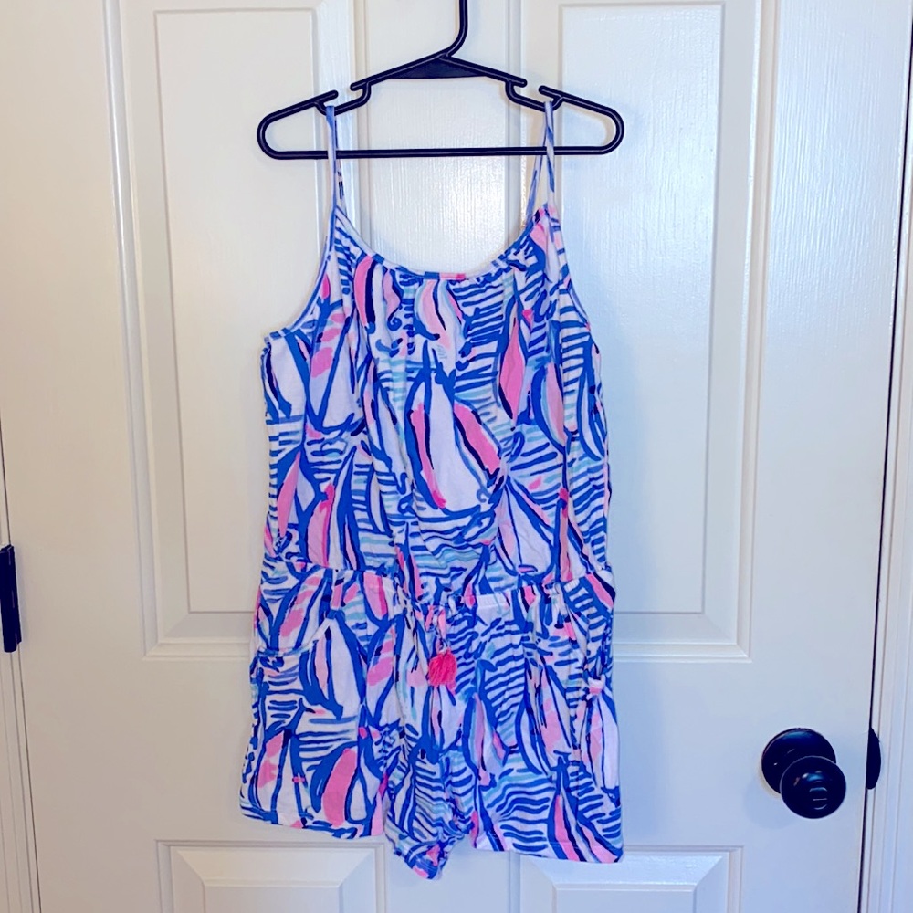 Lilly Pulitzer girls XL (12/14) knot romper